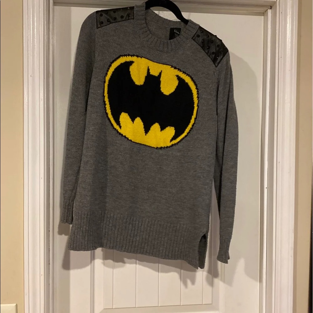 Forever 21 Studded Batman Sweater